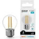 Лампа филам. Gauss Filament 10Вт цок.:E27 шар св.свеч.бел.нейт. (упак.:10шт) (52220)