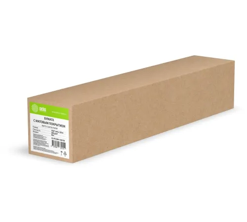 Бумага Cactus CS-PC200-106730 42"(A0+) 1067мм-30м/200г/м2/белый матовое универсальная (с покрытием)