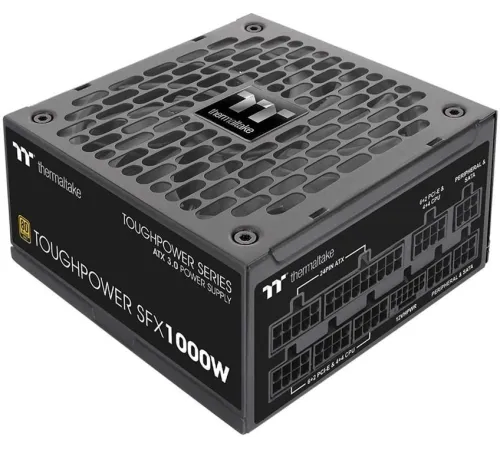 Блок питания Thermaltake SFX 1000W Toughpower SFX1000 Gen.5 80+ platinum 24pin APFC 90mm fan 3xSATA Cab Manag RTL Блок питания Thermaltake SFX 1000W Toughpower SFX1000 Gen.5 80+ platinum 24pin APFC 90mm fan 3xSATA Cab Manag RTL