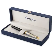 Ручка перьев. Waterman Reflections of Paris Hemisphere DeLuxe (2200837) Black GT M подар.кор.