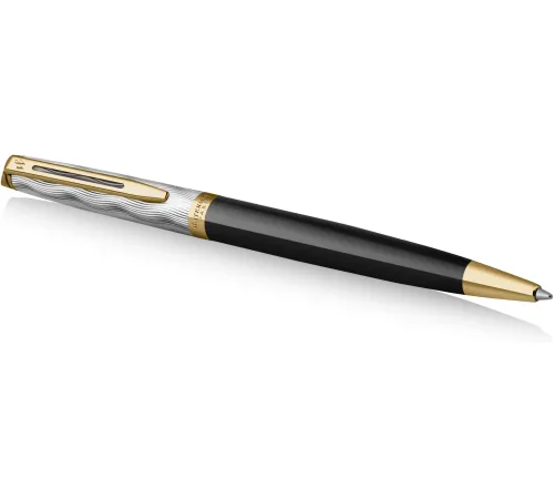 Ручка шариков. Waterman Reflections of Paris Hemisphere DeLuxe (2200839) Black GT M син. черн. подар.кор.
