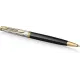 Ручка шариков. Waterman Reflections of Paris Hemisphere DeLuxe (2200839) Black GT M син. черн. подар.кор.