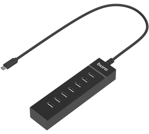 Разветвитель USB-C Buro BPH-C-P107 7порт. черный (BU-USBC-HUB-7U2) Разветвитель USB-C Buro BPH-C-P107 7порт. черный (BU-USBC-HUB-7U2)