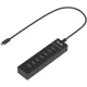 Разветвитель USB-C Buro BPH-C-P107 7порт. черный (BU-USBC-HUB-7U2)