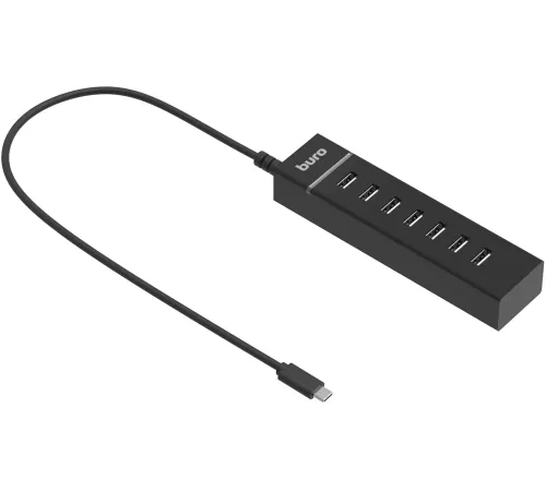 Разветвитель USB-C Buro BPH-C-P107 7порт. черный (BU-USBC-HUB-7U2) Разветвитель USB-C Buro BPH-C-P107 7порт. черный (BU-USBC-HUB-7U2)
