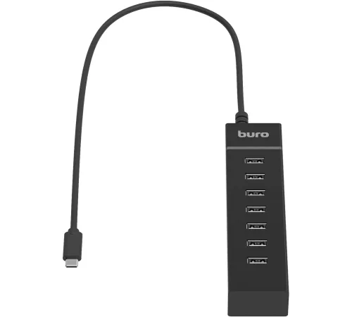 Разветвитель USB-C Buro BPH-C-P107 7порт. черный (BU-USBC-HUB-7U2) Разветвитель USB-C Buro BPH-C-P107 7порт. черный (BU-USBC-HUB-7U2)