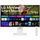 МОНИТОР 32" LG 32SR85U-W WHITE (IPS, 3840x2160, 5 ms, 178°/178°, 400 cd/m, 3000:1, +2хHDMI, +3xUSB Type-C, +MM, +WebCAM)