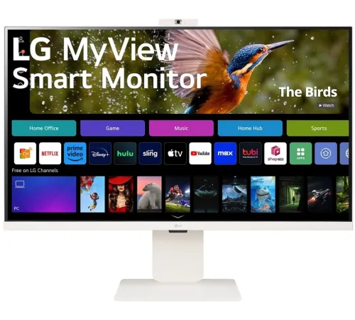 МОНИТОР 32" LG 32SR85U-W WHITE (IPS, 3840x2160, 5 ms, 178°/178°, 400 cd/m, 3000:1, +2хHDMI, +3xUSB Type-C, +MM, +WebCAM)