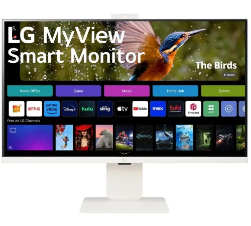 МОНИТОР 32" LG 32SR85U-W WHITE (IPS, 3840x2160, 5 ms, 178°/178°, 400 cd/m, 3000:1, +2хHDMI, +3xUSB Type-C, +MM, +WebCAM)