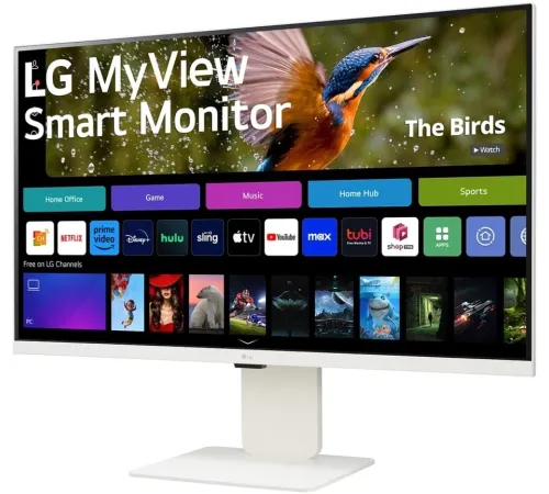 МОНИТОР 32" LG 32SR85U-W WHITE (IPS, 3840x2160, 5 ms, 178°/178°, 400 cd/m, 3000:1, +2хHDMI, +3xUSB Type-C, +MM, +WebCAM)