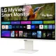 МОНИТОР 32" LG 32SR85U-W WHITE (IPS, 3840x2160, 5 ms, 178°/178°, 400 cd/m, 3000:1, +2хHDMI, +3xUSB Type-C, +MM, +WebCAM)
