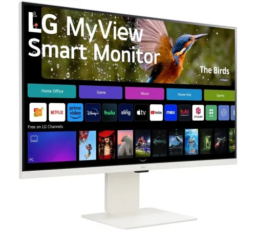 МОНИТОР 32" LG 32SR85U-W WHITE (IPS, 3840x2160, 5 ms, 178°/178°, 400 cd/m, 3000:1, +2хHDMI, +3xUSB Type-C, +MM, +WebCAM)