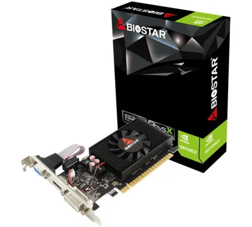 Видеокарта Biostar PCI-E GT710-2GB D3 LP NVIDIA GeForce GT 710 2Gb 64bit DDR3 954/1333 DVIx1 HDMIx1 CRTx1 HDCP Ret low profile Видеокарта Biostar PCI-E GT710-2GB D3 LP NVIDIA GeForce GT 710 2Gb 64bit DDR3 954/1333 DVIx1 HDMIx1 CRTx1 HDCP Ret low profile
