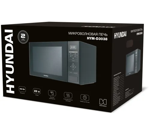 Микроволновая Печь Hyundai HYM-D3038 23л. 700Вт черный Микроволновая Печь Hyundai HYM-D3038 23л. 700Вт черный