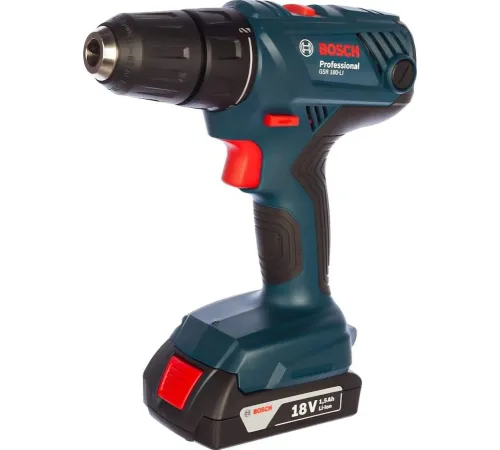 Дрель-шуруповерт Bosch GSR 180 LI аккум. патрон:быстрозажимной (кейс в комплекте) (06019F8109)