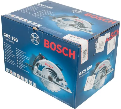 Циркулярная пила (дисковая) Bosch GKS 190 Professional 1400Вт (ручная) D диска.:190мм (0601623000) Циркулярная пила (дисковая) Bosch GKS 190 Professional 1400Вт (ручная) D диска.:190мм (0601623000)