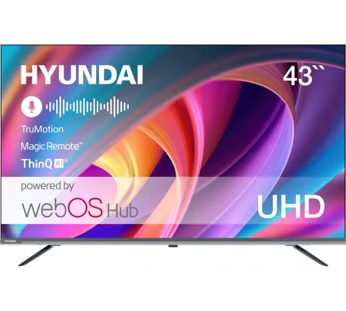 Телевизор LED Hyundai 43" H-LED43BU7100 Frameless Metal серый 4K Ultra HD 60Hz MEMC DVB-T DVB-T2 DVB-C DVB-S DVB-S2 USB WiFi Smart TV Телевизор LED Hyundai 43" H-LED43BU7100 Frameless Metal серый 4K Ultra HD 60Hz MEMC DVB-T DVB-T2 DVB-C DVB-S DVB-S2 USB WiFi Smart TV