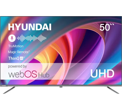 Телевизор LED Hyundai 50" H-LED50BU7100 Frameless Metal серый 4K Ultra HD 60Hz MEMC DVB-T DVB-T2 DVB-C DVB-S DVB-S2 USB WiFi Smart TV Телевизор LED Hyundai 50" H-LED50BU7100 Frameless Metal серый 4K Ultra HD 60Hz MEMC DVB-T DVB-T2 DVB-C DVB-S DVB-S2 USB WiFi Smart TV