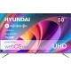 Телевизор LED Hyundai 50" H-LED50BU7100 Frameless Metal серый 4K Ultra HD 60Hz MEMC DVB-T DVB-T2 DVB-C DVB-S DVB-S2 USB WiFi Smart TV
