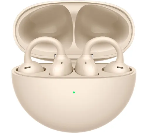 Гарнитура вкладыши Huawei FreeClip Dove-T00 бежевый беспроводные bluetooth клипса (55037342)