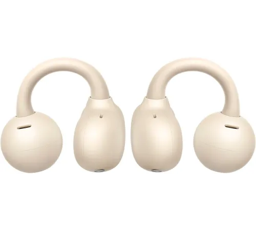 Гарнитура вкладыши Huawei FreeClip Dove-T00 бежевый беспроводные bluetooth клипса (55037342)