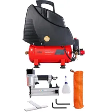 Компрессор поршневой Fubag Wood Master Kit безмасляный 180л/мин 6л 1100Вт красный/черный