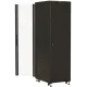Шкаф серверный Hyperline (TTBR-4268-AS-RAL9004) напольный 42U 600x800мм пер.дв.стекл задн.дв.перфор. 4 бок.пан. 1000кг черный 710мм 2055мм IP20