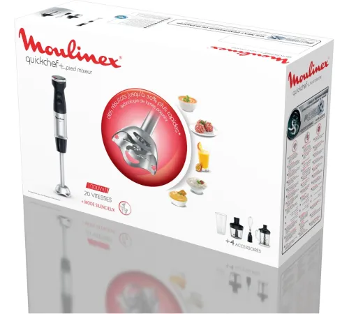 Блендер погружной Moulinex DD67L810 1000Вт серебристый/черный