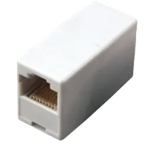 Адаптер Rexant 03-0101 проходнойRJ45 кат.5E UTP бел.