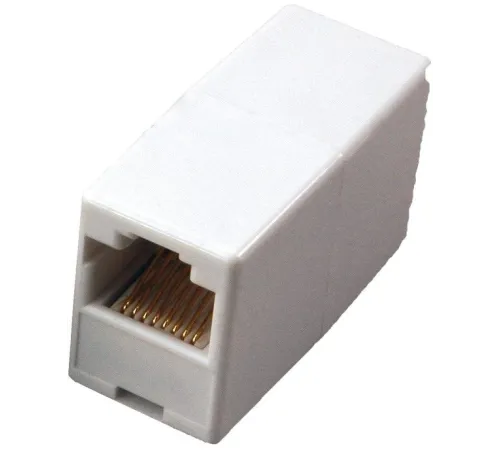 Адаптер Rexant 03-0101 проходнойRJ45 кат.5E UTP бел.