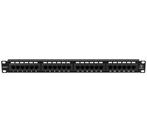 Патч-панель Rexant 04-0021 19" 1U 24xRJ45 кат.5E UTP