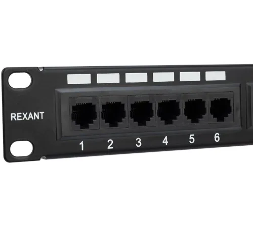 Патч-панель Rexant 04-0021 19" 1U 24xRJ45 кат.5E UTP