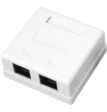 Розетка Rexant 03-0151 комп.RJ45 2 кат.5E UTP бел.