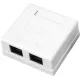 Розетка Rexant 03-0151 комп.RJ45 2 кат.5E UTP бел.
