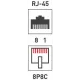 Вилка Rexant (05-1023) FTP кат.5E RJ45 прозрачный (упак.:1шт)