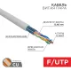 Кабель информационный PROconnect 01-0152 кат.5E F/UTP 4X2X24AWG PVC внутренний 305м серый