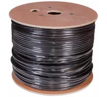 Кабель информационный PROconnect 01-0154 кат.5E F/UTP 4X2X24AWG PE внешний 305м черный