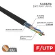 Кабель информационный PROconnect 01-0154 кат.5E F/UTP 4X2X24AWG PE внешний 305м черный