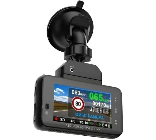 Видеорегистратор Sho-Me A15-GPS/GLONASS WI-FI черный 2160x3840 2160p 140гр. GPS MStar8629