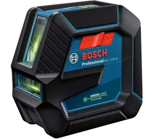 Нивелир лазерн. Bosch GLL 2-15G 2кл.лаз. 540нм цв.луч. зеленый 2луч. (0601063W02)