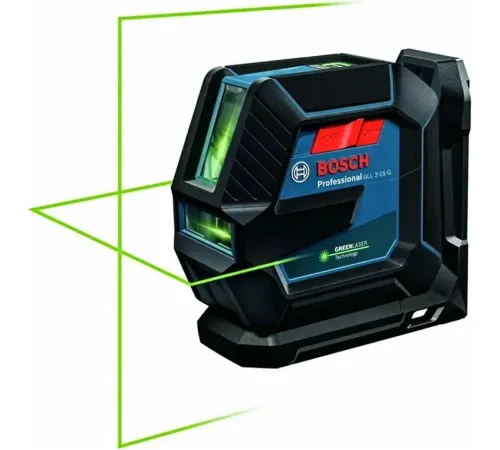 Нивелир лазерн. Bosch GLL 2-15G 2кл.лаз. 540нм цв.луч. зеленый 2луч. (0601063W02)