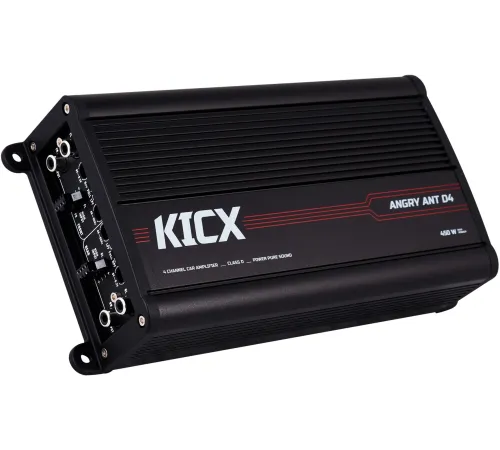Усилитель автомобильный Kicx Angry Ant D4 четырехканальный Усилитель автомобильный Kicx Angry Ant D4 четырехканальный