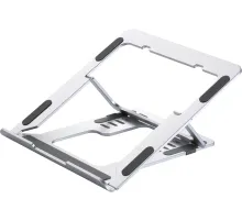 Подставка для ноутбука Buro BU-LS120 238x17x215мм 450г алюминий серебристый