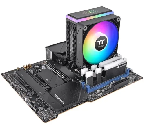 Устройство охлаждения(кулер) Thermaltake Astria 200 ARGB Soc-AM5/AM4/1151/1200/1700 черный Al+Cu 210W Ret (CL-P119-AL12SW-A) Устройство охлаждения(кулер) Thermaltake Astria 200 ARGB Soc-AM5/AM4/1151/1200/1700 черный Al+Cu 210W Ret (CL-P119-AL12SW-A)
