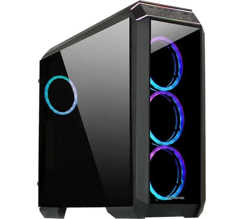 Корпус Chieftec Stallion II черный без БП ATX 4x120mm 1xUSB2.0 2xUSB3.1 audio bott PSU