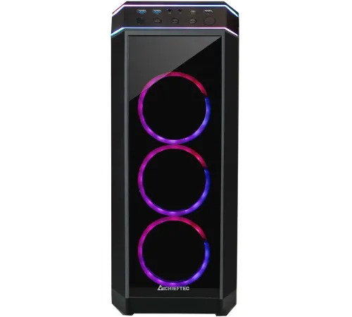 Корпус Chieftec Stallion II черный без БП ATX 4x120mm 1xUSB2.0 2xUSB3.1 audio bott PSU
