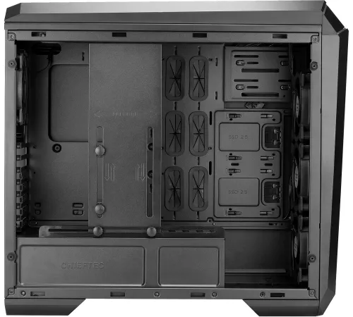 Корпус Chieftec Stallion II черный без БП ATX 4x120mm 1xUSB2.0 2xUSB3.1 audio bott PSU