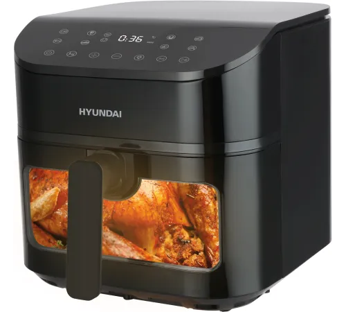 Аэрогриль Hyundai HYF-5458 1750Вт черный/черный