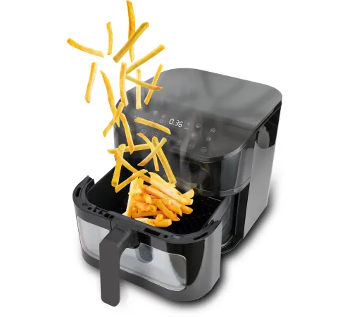 Аэрогриль Hyundai HYF-5458 1750Вт черный/черный