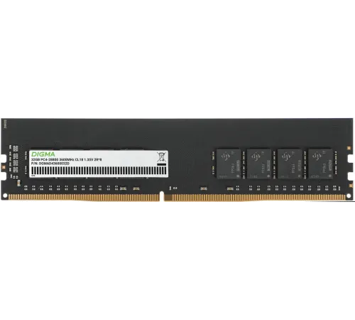 Память DDR4 32GB 3600MHz Digma DGMAD43600032D RTL PC4-28800 CL18 DIMM 288-pin 1.35В dual rank Ret Память DDR4 32GB 3600MHz Digma DGMAD43600032D RTL PC4-28800 CL18 DIMM 288-pin 1.35В dual rank Ret